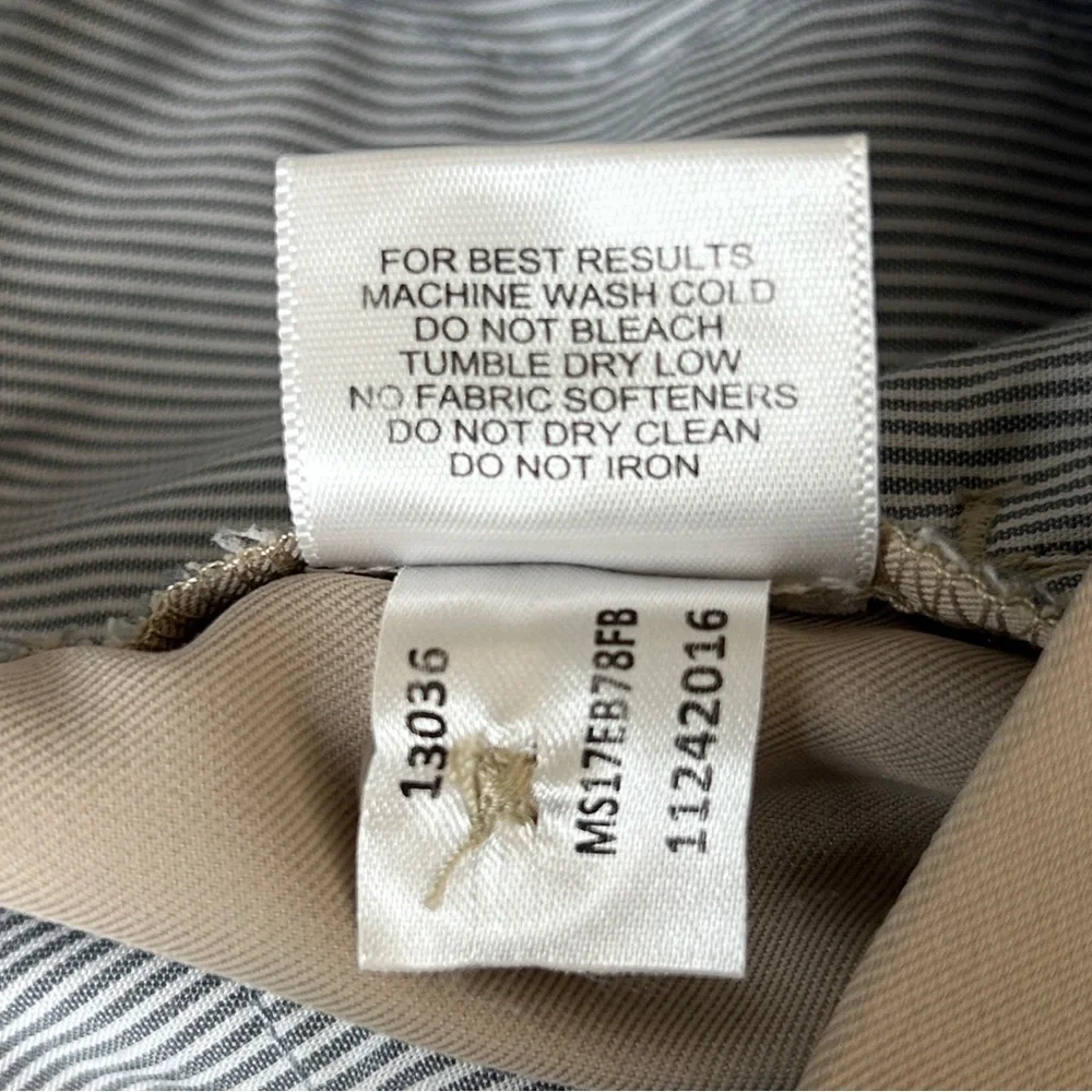 Peter Millar Mens Crown Sport Khaki Pants | Size 34